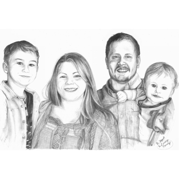 Portrait Drawing Of Family & Friends For Any Occasion 